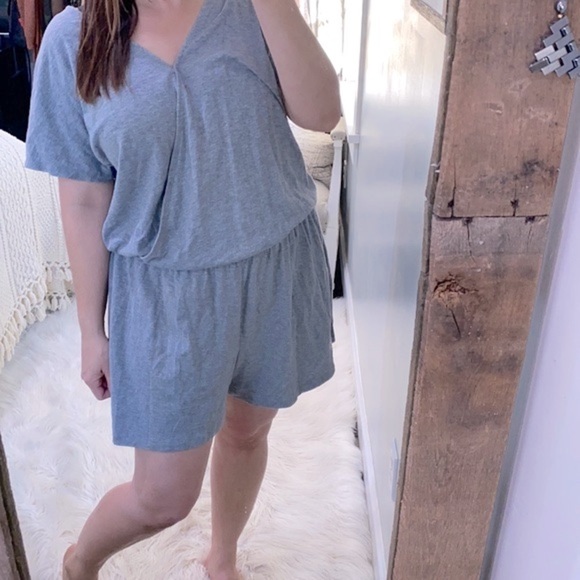 Time and Tru grey cotton romper size xlarge - Picture 1 of 6